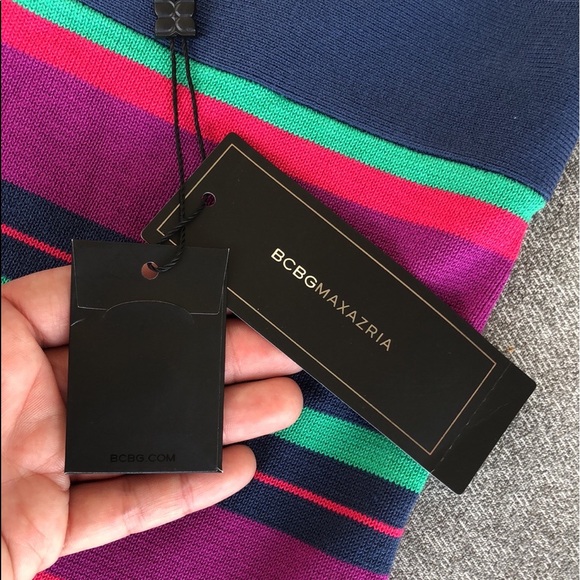 NWT! - BCBGMaxAzria ‘Catarina’ Silk & Cotton Blend Knit Skirt - Picture 6 of 8